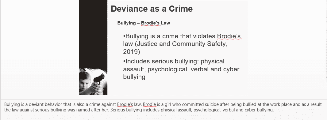 Deviance as crime