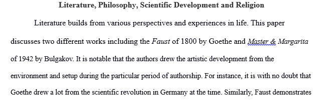 Different time periods within either the Faust or Don Juan traditions