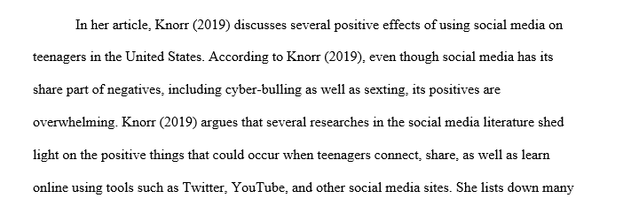 Discussion about social media and its effects on youth