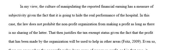 Earnings management