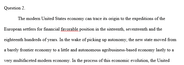 Economic changes in the United States