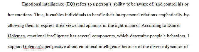 Emotional Intelligence