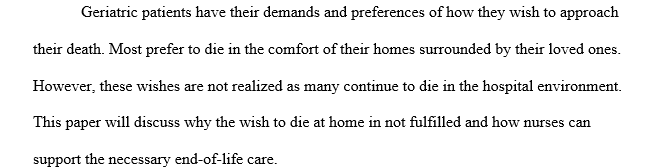 End of Life Care
