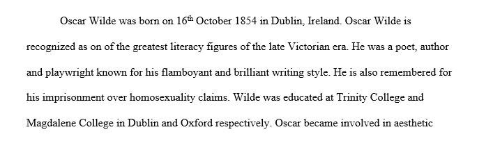 Essay on the Life of Oscar Wilde