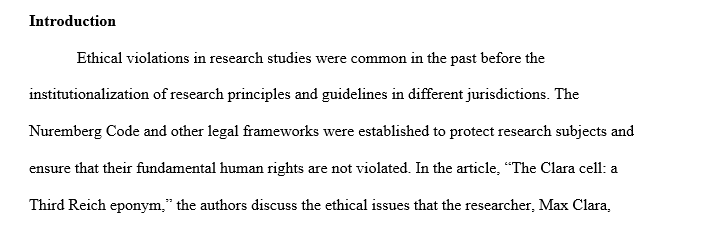 Ethical conflict from World War II