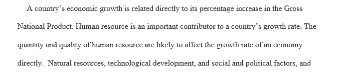 Factors affecting economic growth