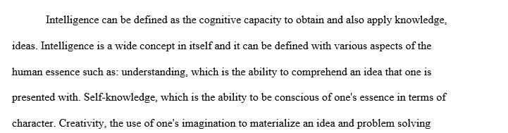 Factors that intelligence tests measure