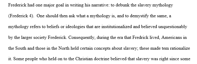 Frederick Douglass narrative 