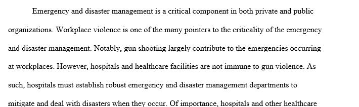 Gun Shooting in Hospital