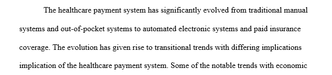 Health care payment system