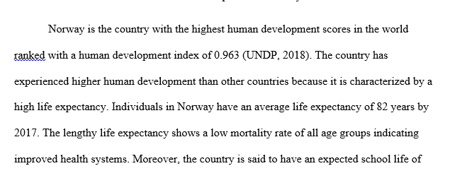 Human development report