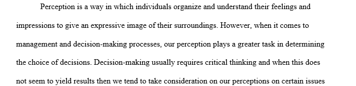 Impact perceptions to communication process