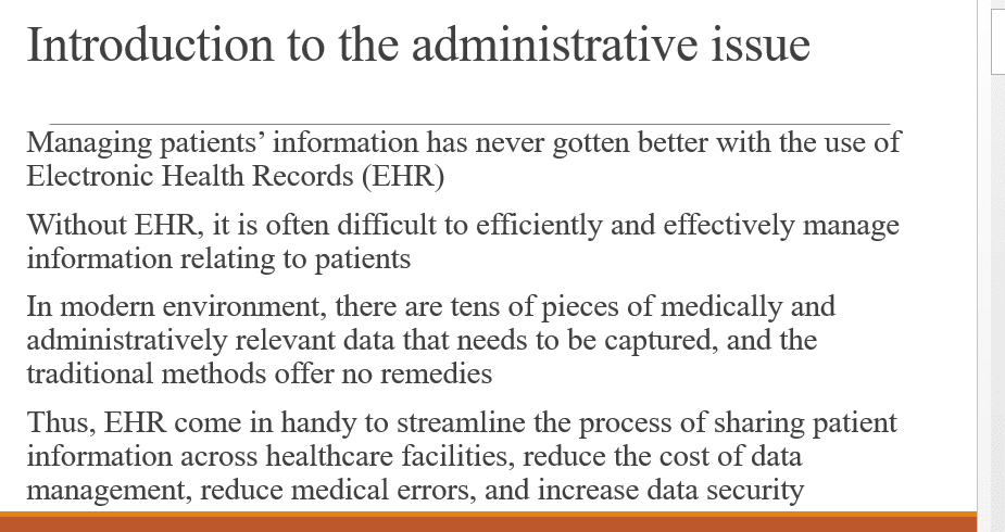 Informatics solution proposal