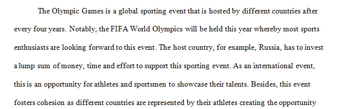 The Olympic Games
