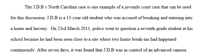 Juvenile and Adult Courts