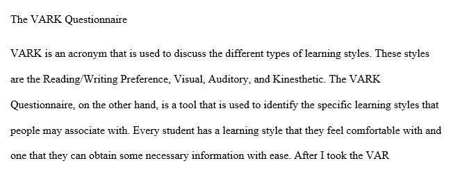 Learning styles