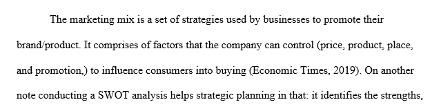 Marketing mix