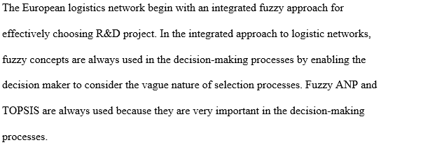 Methodology of replacing a European logistics network