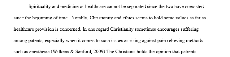 Nature of spirituality and ethics