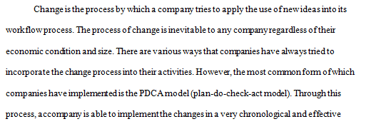 Organizational change