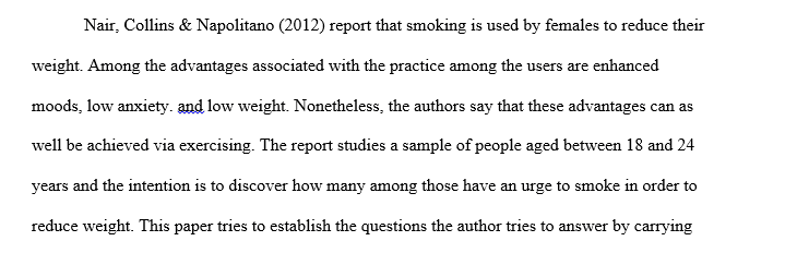 Physically active and sedentary female smokers