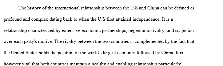 Policies of President of the USA and China