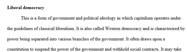 Political Ideologies