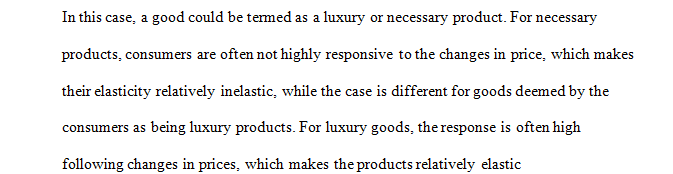 Economics- Elasticity, economics homework help