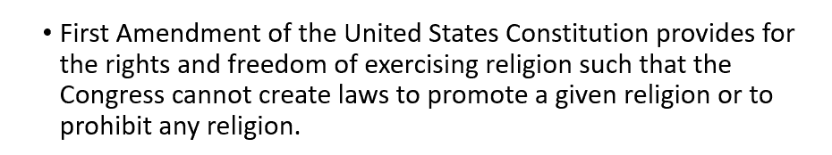 Prisoners rights on Religious freedom in prison