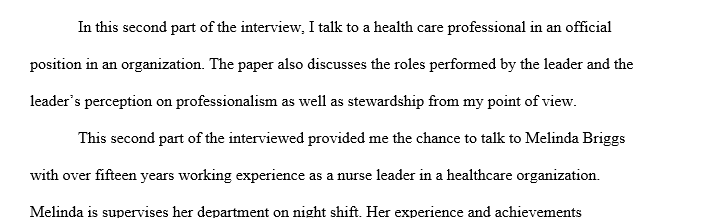 Professionalism and professional responsibility influence