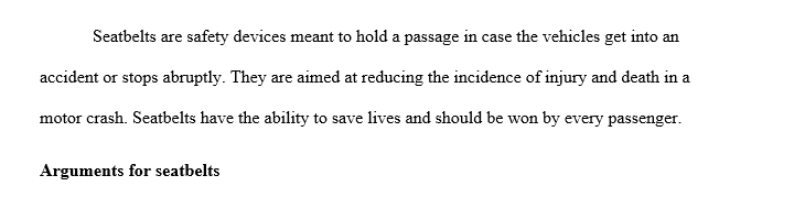 Pros and Cons off Seat Belt