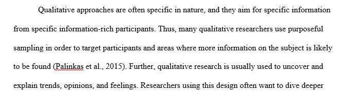 Qualitative and qualitative methods