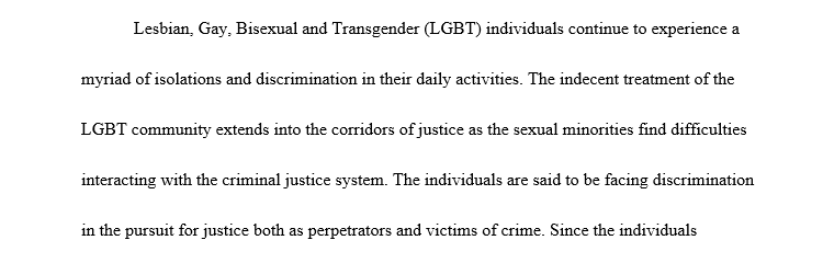 Research a diversity topic related to the adult criminal justice system