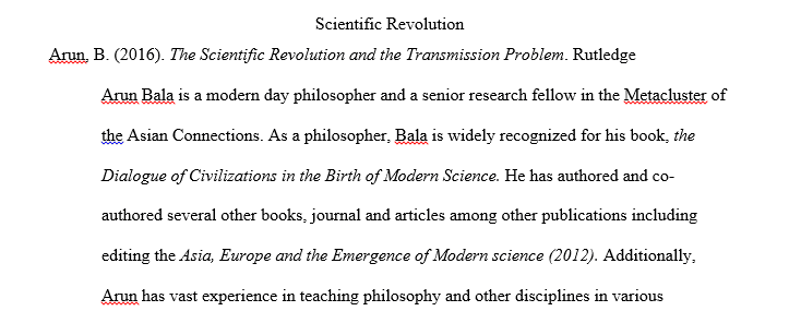 Scientific revolution