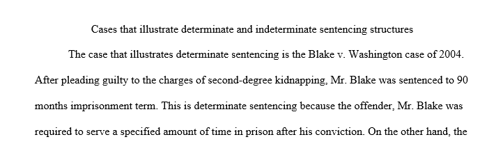 Sentencing structures