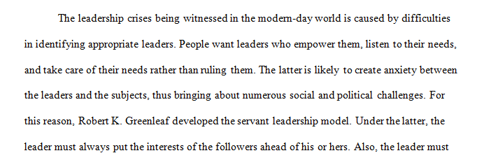 Servant Leadership in Islam and Nursing Culture