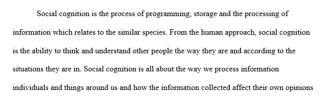Social cognition