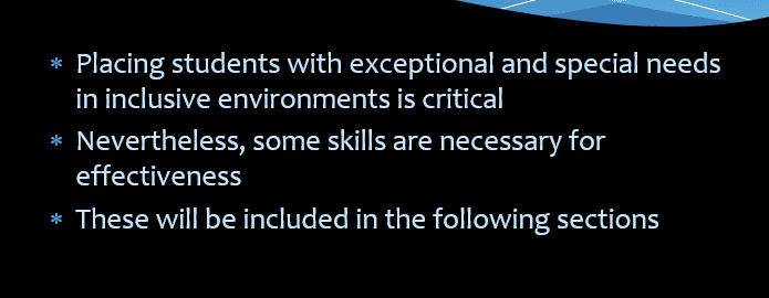 Special education  