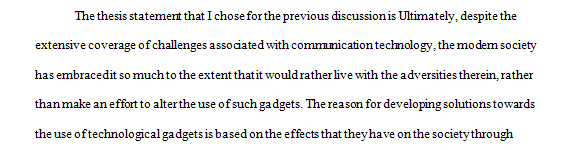 Strong Thesis Statement