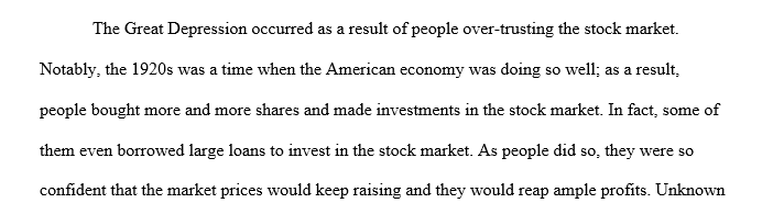The Great Depression