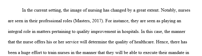 The current image of nursing