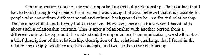 The interpersonal communication theories