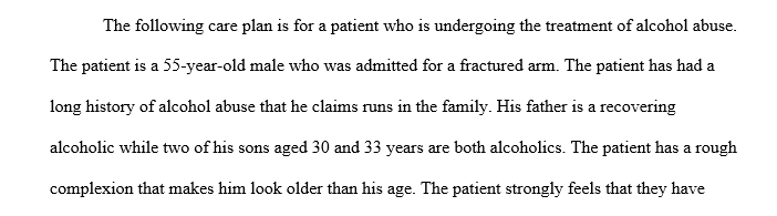 Three priority nursing diagnosis