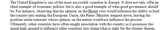 Country Report Review