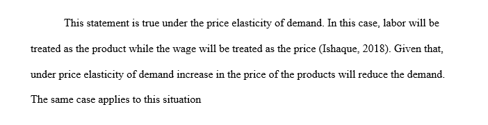 Under what elasticity conditions would the following be true