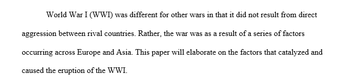 World War I