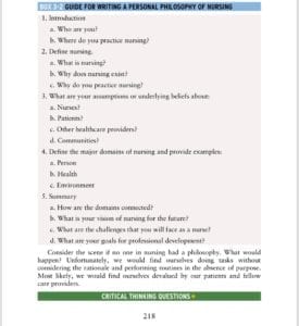 Philosophy of nursing