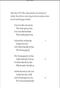 Poetry analysis