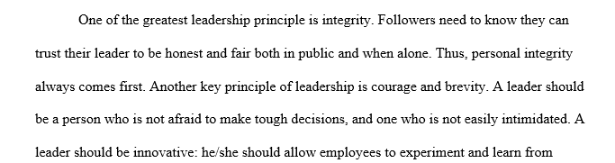 Briefly explain the definition of leadership