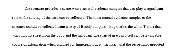 Discuss the importance of attending the crime scene